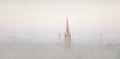 Norwich Skyline in the Mist