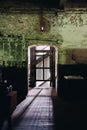 Sunlight Coming Through Freight Elevator Door - Abandoned Lonaconing Silk Mill - Maryland