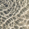 Sunlight creates intricate patterns on a sandy surface underwater, with ripples and reflections Royalty Free Stock Photo