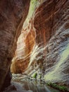 Sunlight entering the Avakas gorge in Akamas peninsula at Paphos district in cyprus