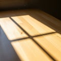Sunlight filters through a window, casting Royalty Free Stock Photo
