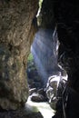 Sunlight in the gorge Royalty Free Stock Photo