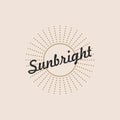 sunlight icon vector Royalty Free Stock Photo