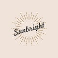 sunlight icon vector Royalty Free Stock Photo