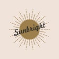 sunlight icon vector Royalty Free Stock Photo