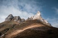 Sunlight Illuminating Tologorri Mountain in the Basque Country Royalty Free Stock Photo