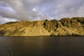 Sunlight kissing mountain slope in Lake District,Cumbria,Uk