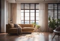 Sunlight Living room stock photoLiving Room Home Interior Residential Building Backgrounds Royalty Free Stock Photo