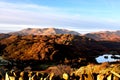 Sunlight on the Loughrigg Fell Royalty Free Stock Photo
