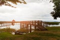 Sunlight over the lake in Sam Roi Yod National Park Pran Buri Th Royalty Free Stock Photo