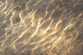 Random patterns from sunlight on river bed.