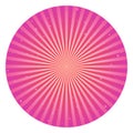 Sunlight rays shine cirlce. pink and purple color burst background. Vector sky illustration