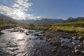 Sunlight reflect on the water in the river Royalty Free Stock Photo