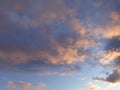 Sunlight reflected off of the clouds before sunset