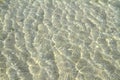 Sunlight reflected through patterns of rippled sand and water at the beach