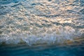 The sunlight that is reflected in the sea water Royalty Free Stock Photo