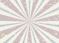 Sunlight retro faded grunge background. Faded red, blue beige color burst background Royalty Free Stock Photo