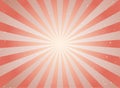 Sunlight retro faded grunge background. red and beige color burst background. Royalty Free Stock Photo