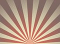 Sunlight retro grunge horizontal background. red and beige color burst background. Vector illustration. Sun beam ray background. Royalty Free Stock Photo