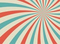 Sunlight retro horizontal background. blue and red color burst background Royalty Free Stock Photo
