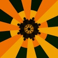 Sunlight retro pattern. orange, yellow and green colors Royalty Free Stock Photo