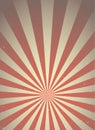 Sunlight retro vertical grunge background. red and beige color burst background. Vector illustration Royalty Free Stock Photo