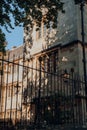 Sunlight and shade on the exterior of the Christ Church College building, Oxford, UK Royalty Free Stock Photo