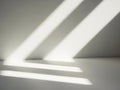Abstract Sunlight Shadows: Minimalist White Background for Product Display Royalty Free Stock Photo