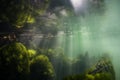 Sunlight Shines on Algae in Marine Lake