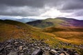 Sunlight on Skiddaw Forest Royalty Free Stock Photo