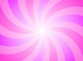 Sunlight spiral abstract background. pink burst background. Vector illustration Royalty Free Stock Photo