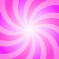 Sunlight spiral abstract background. pink burst background. Vector illustration Royalty Free Stock Photo