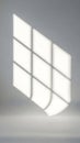 Sunlight Streaming Through Modern Window with Shadows Royalty Free Stock Photo