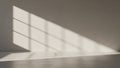Sunlight Casting Geometric Shadows on a Plain Wall and Floor image photo Royalty Free Stock Photo