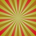 Sunlight summer background. Red and green color burst background. Fantasy Vector illustration Royalty Free Stock Photo