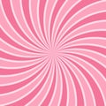 Sunlight swirl rays background. Candy pink spiral burst wallpaper. Sun beam ray sunburst poster. Retro circus or Royalty Free Stock Photo