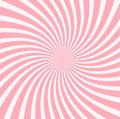 Sunlight swirl rays background. Pink and peach spiral burst wallpaper. Abstract sunburst design wallpaper for template business Royalty Free Stock Photo