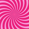 Sunlight swirl rays wide background. pink spiral burst wallpaper