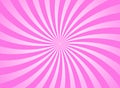 Sunlight swirl rays wide background. pink spiral burst wallpaper