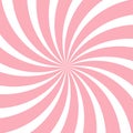 Sunlight swirl rays wide background. pink spiral burst wallpaper