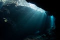 Sunlight and Underwater Cavern