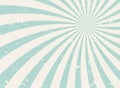 Sunlight wide spiral grunge background. green and beige retro background. Vector horizontal illustration Royalty Free Stock Photo