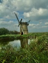 Sunlight windmill and landscape