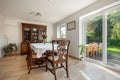 Sunlit bright dining room Royalty Free Stock Photo