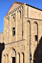 Sunlit facade of the church of Santa Sofia, one of the oldest in Padua.