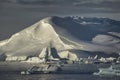 Sunlit Glacier in Antarctica