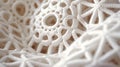 Sunlit Purity: White Cotton Texture Micro Shot