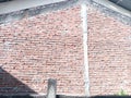 A sunlit red brick wall Royalty Free Stock Photo