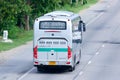 Sunlong Bus of Green bus Company. Between Chiangmai and Phuket. Royalty Free Stock Photo