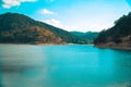 Sunnet Lake, Mountain Forests at the far end, Bolu, Turkey Royalty Free Stock Photo